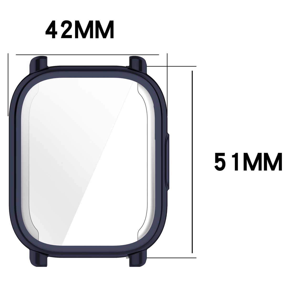 Wymiary plecków Bizon Case Watch Felipe dla Xiaomi Redmi Watch 5 Lite